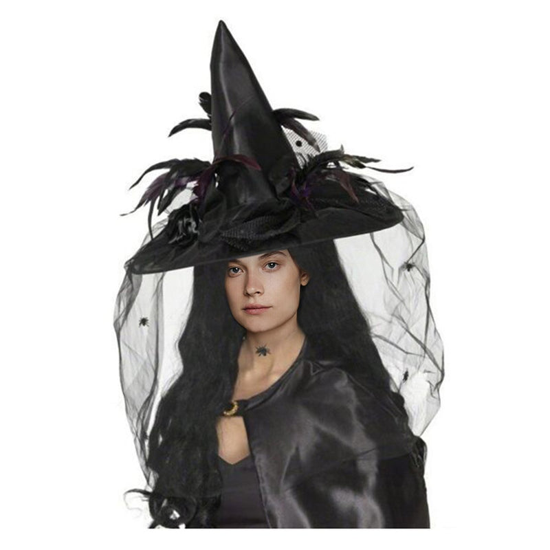 Chapeau de Sorcière Halloween Déguisement pour Femme - CA Mode