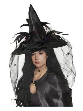 Chapeau de Sorcière Halloween Déguisement pour Femme - CA Mode