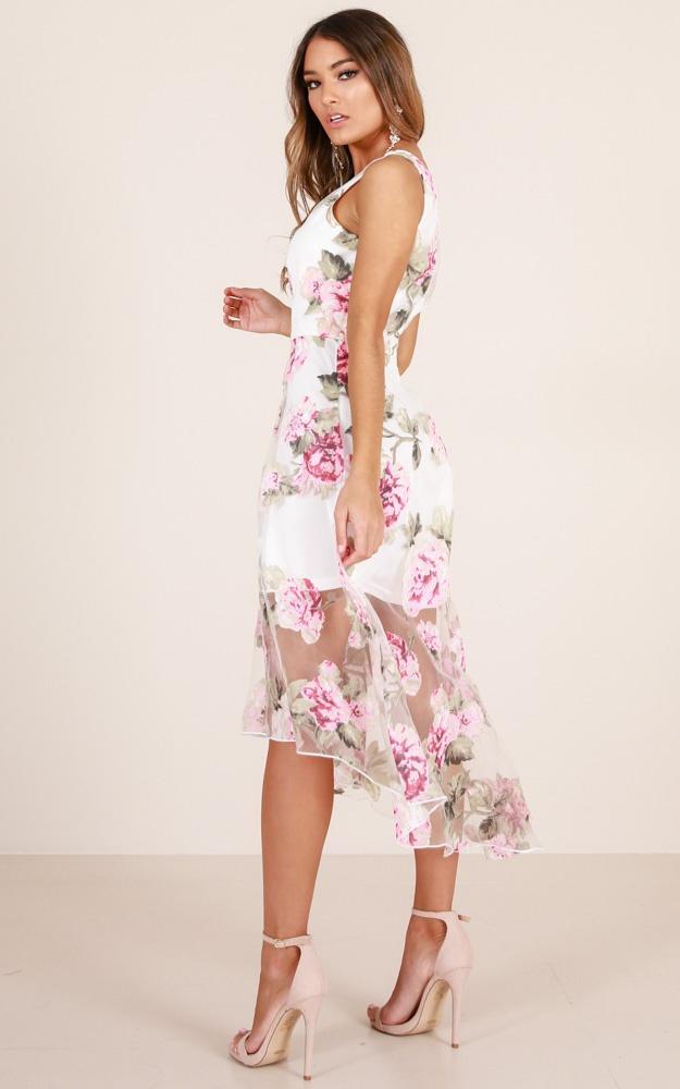 Robe Col en V à Imprimé Floral 工厂不做