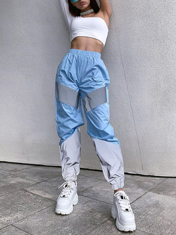 Women's Pants Sports Splicing Casual Waist Pants