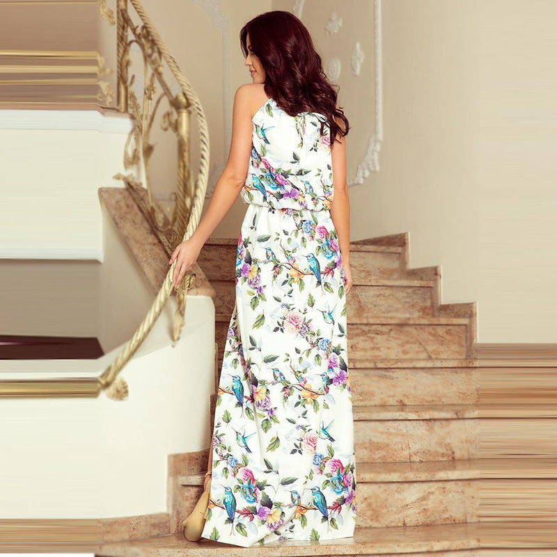 Robes Maxi Sans Manches Floral