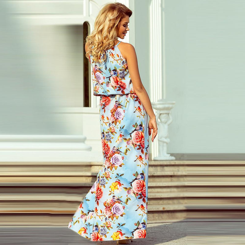 Robes Maxi Sans Manches Floral