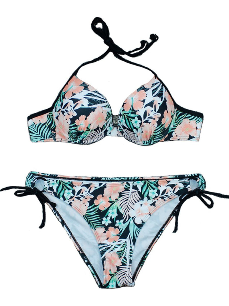 Ensemble Bikini Dos Nu Bretelles Floral