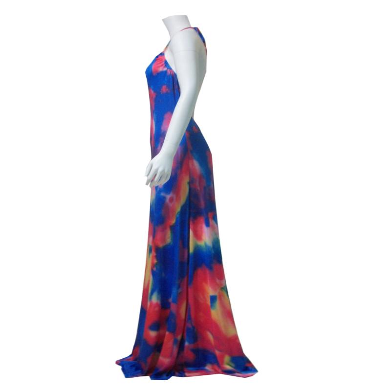 Robe Longue Bretelles Spaghetti Tie Dye