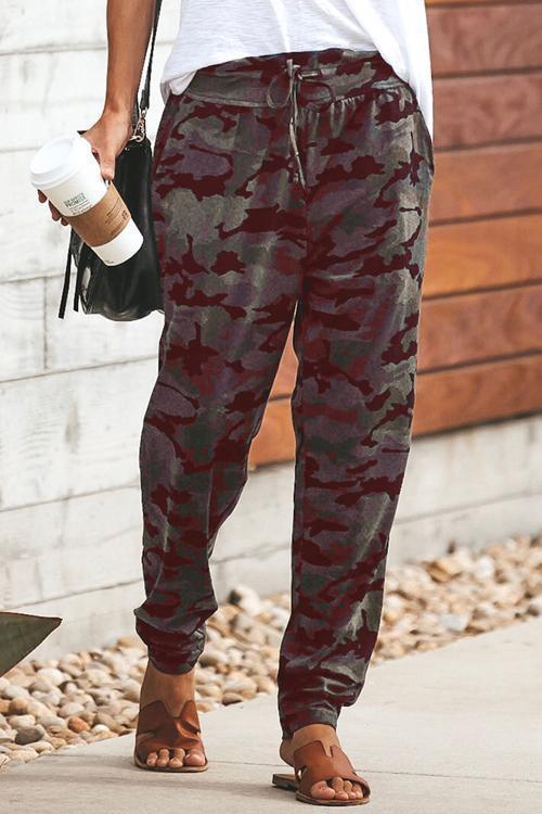 Pantalon Camouflage de Style Décontracté