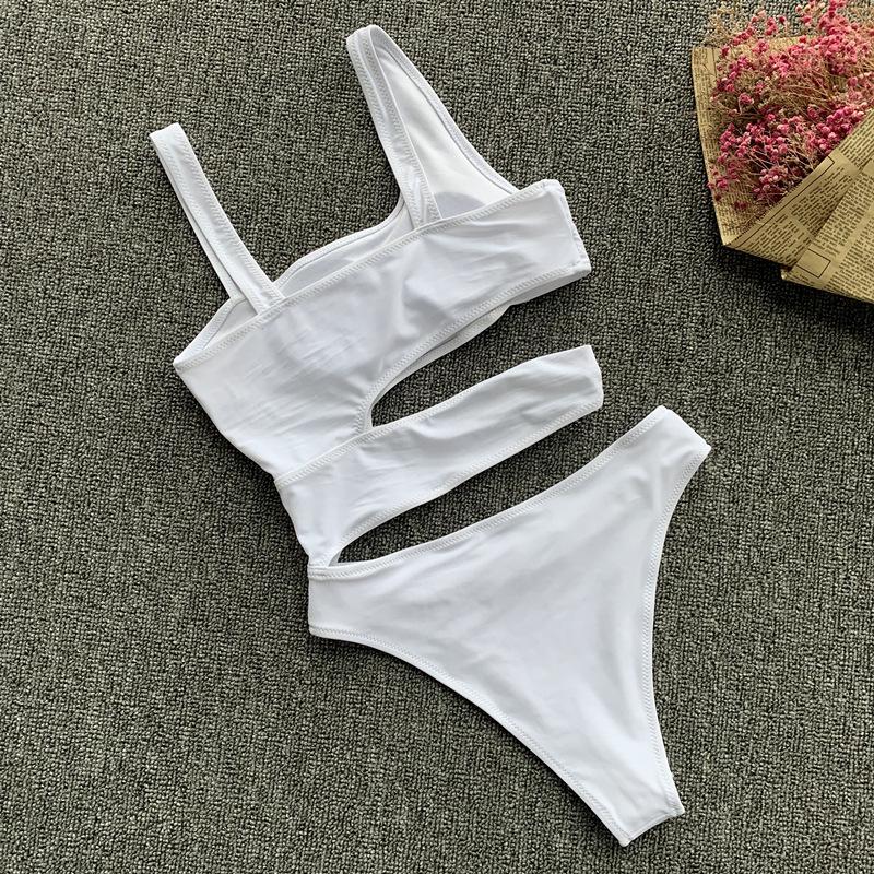 Monokini Évidé Couleur Unie