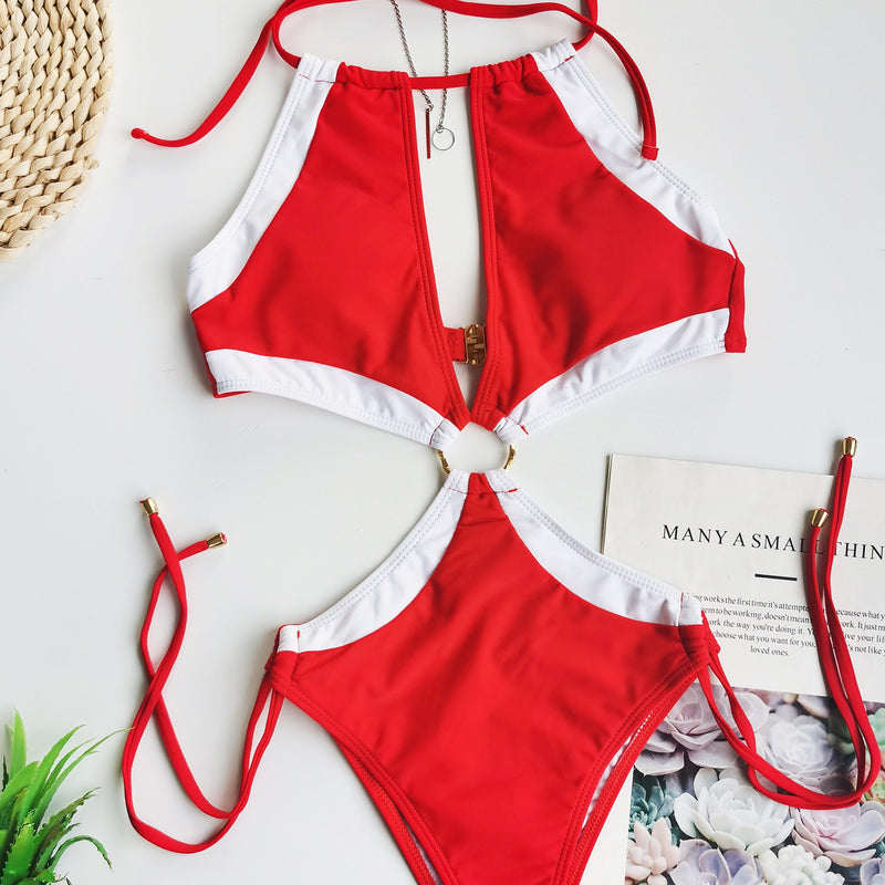 Spaghetti Sangle Évider Monokini