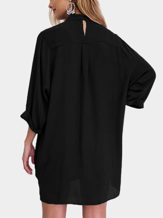 Chemise À Col En V Semi-Transparente Croisée停产 下架 - CA Mode