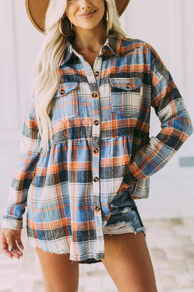 Ready or Not Plaid Babydoll Shirt