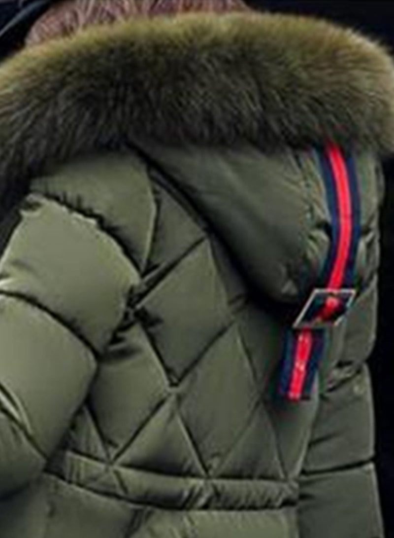 Manteau à Capuche en Fausse Fourrure - CA Mode