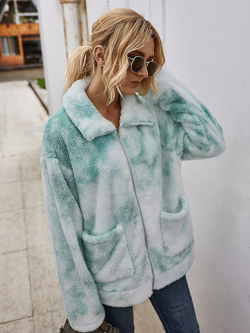 Veste Polaire Shaggy Tie Dye