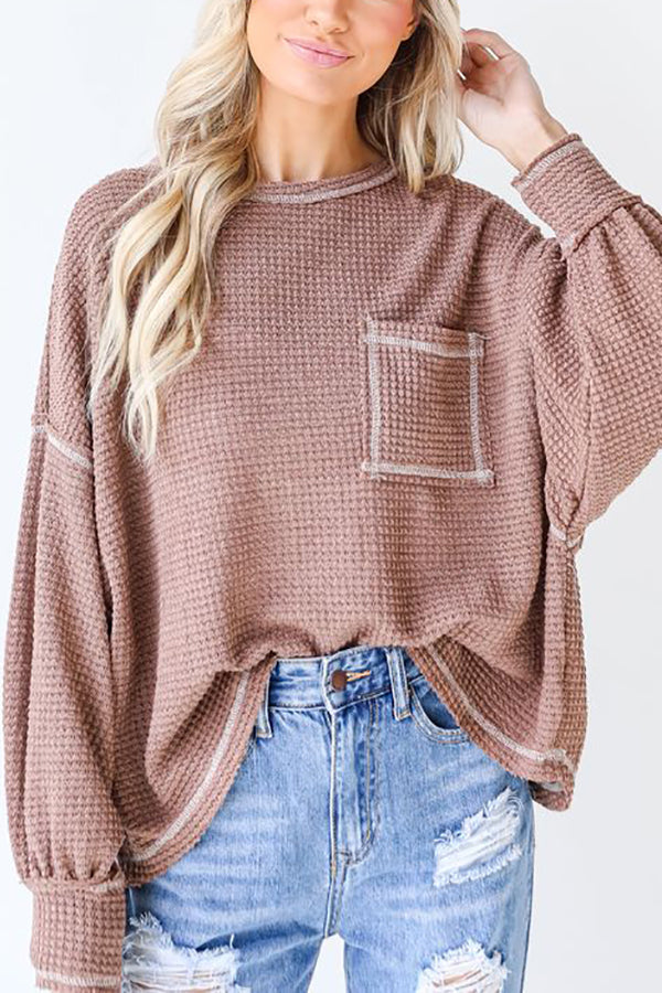 Finally Friday Waffle Knit Top