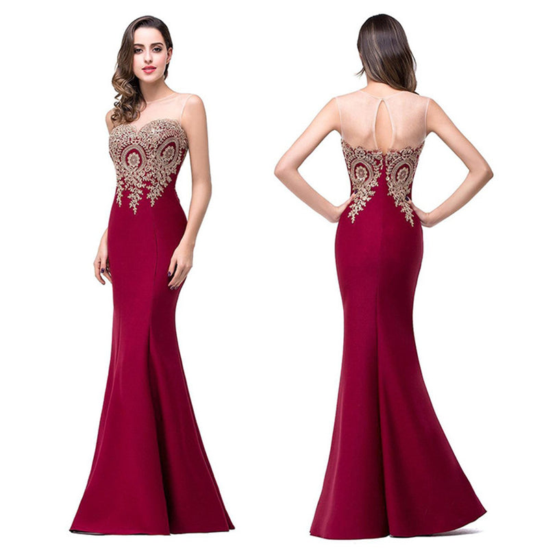 Slim Fit Maxi Mermaid Evening Dress