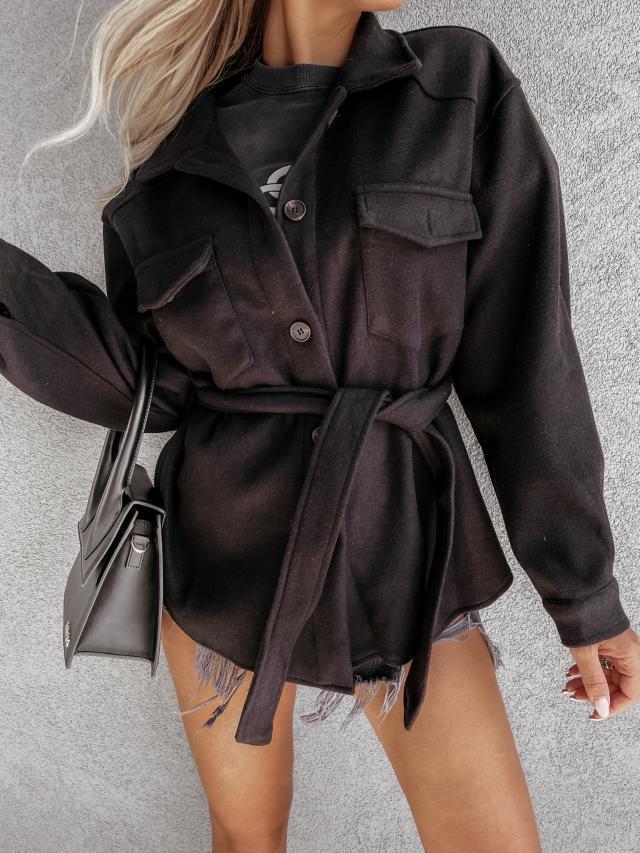 Manteau Veste Décontractée Boutonné avec Poche Avant