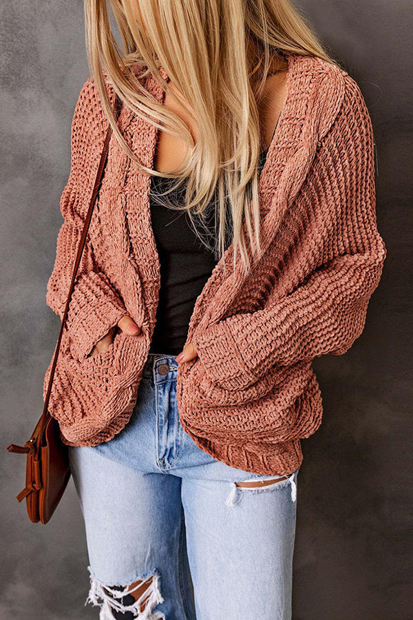 Full of Grace Pocketed Cable Knit Cardigan