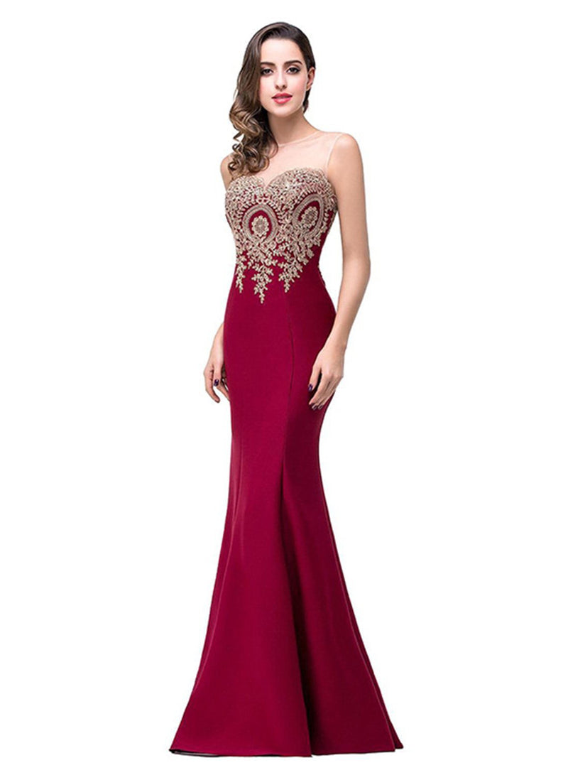 Slim Fit Maxi Mermaid Evening Dress