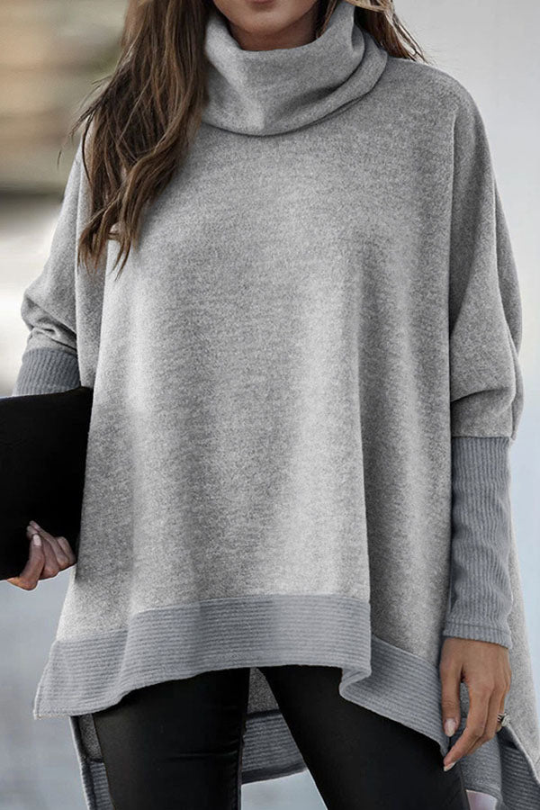 Mindful Oversized Turtleneck Sweatshirt