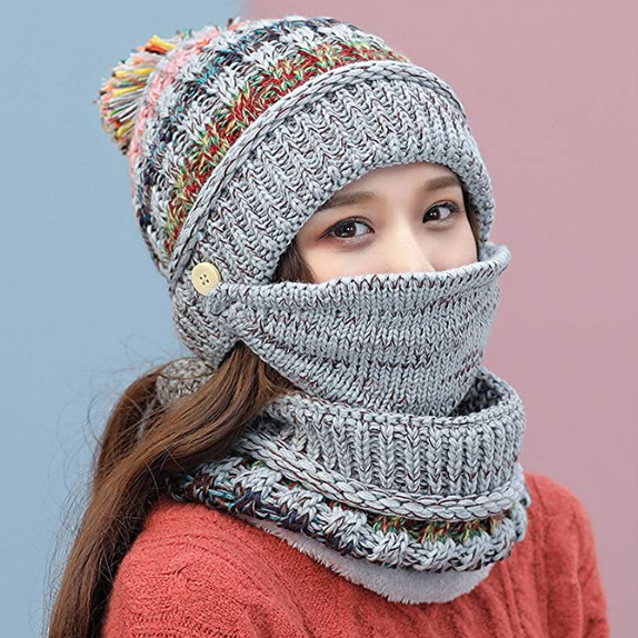 Ensemble d'écharpe d'hiver pour Femmes