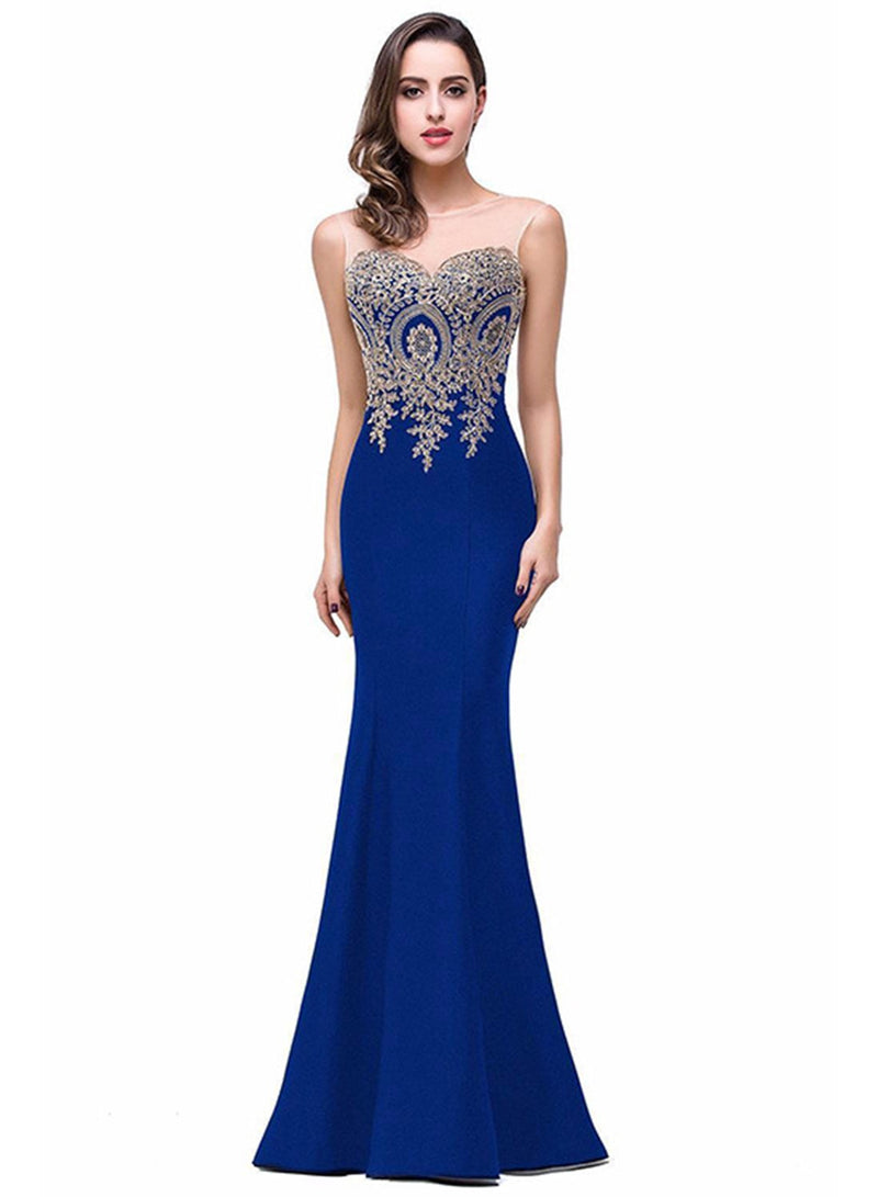 Slim Fit Maxi Mermaid Evening Dress