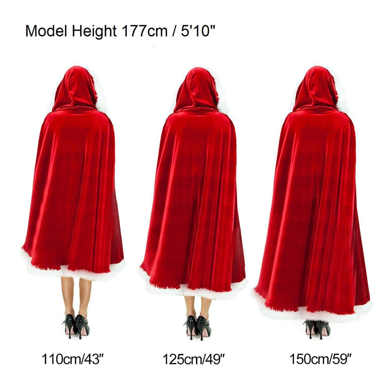 Joyeux Noël Mme Santa Claus Noël Costume Cape - CA Mode