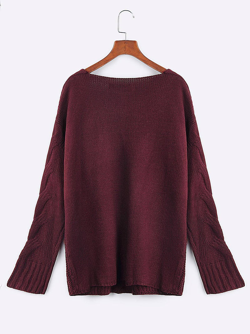 Pull Décontractée Manches Longues