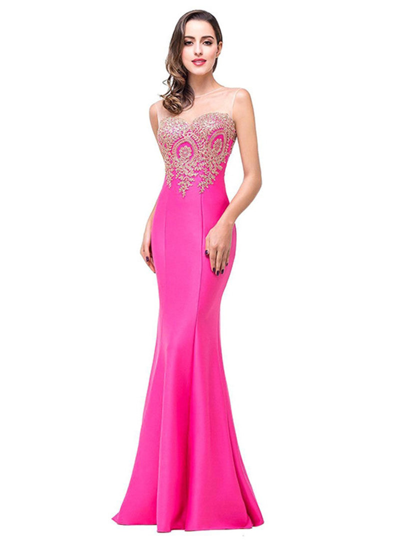 Slim Fit Maxi Mermaid Evening Dress