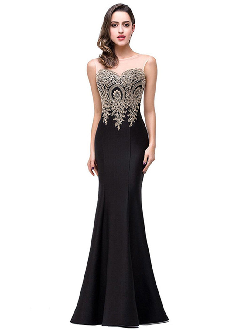 Slim Fit Maxi Mermaid Evening Dress