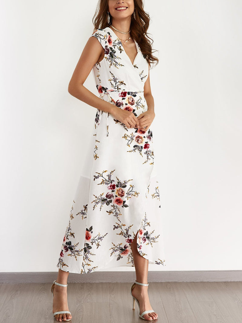 Maxi Robe à Imprimé Floral - CA Mode