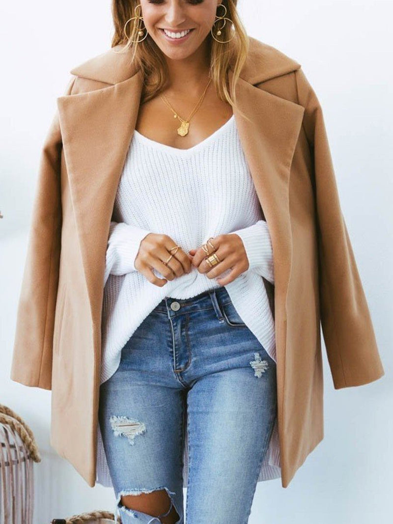 Manteau d'hiver Décontracté et à la Mode Kaki - CA Mode