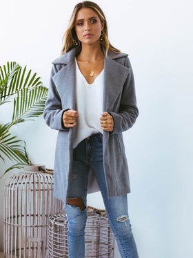 Manteau d'hiver Décontracté et à la Mode Gris - CA Mode