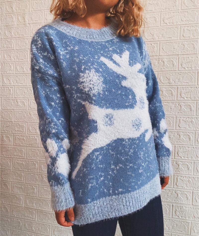 Pull de Noël Décontracté Manches Longues