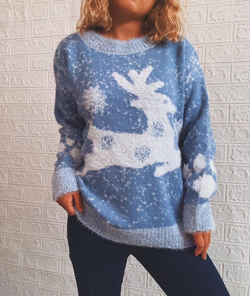 Pull de Noël Décontracté Manches Longues