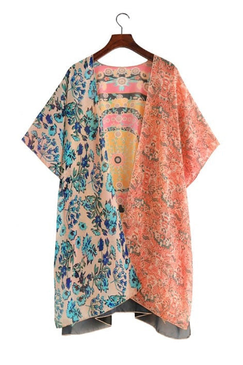 Couvre Mélange Imprimés Kimono