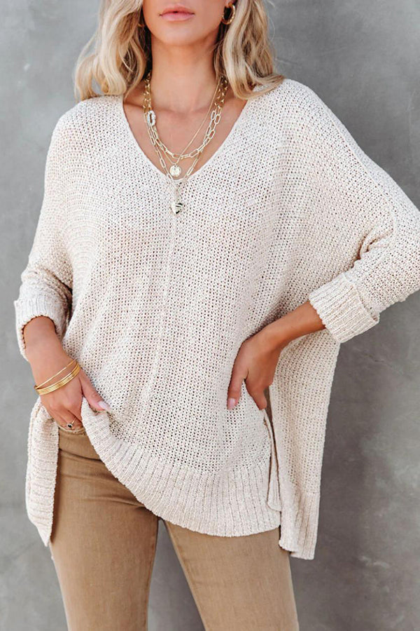 Novakiki All Day Everyday Cozy Relaxed Knit Sweater