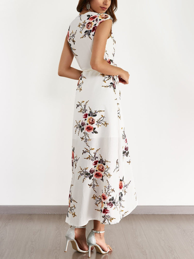 Maxi Robe à Imprimé Floral - CA Mode