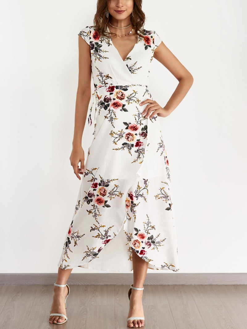 Maxi Robe à Imprimé Floral - CA Mode