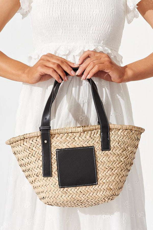 Straw Wicker Basket Bag