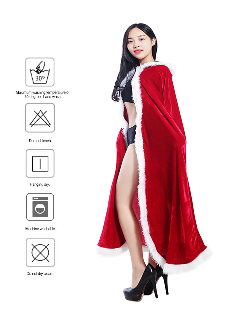 Joyeux Noël Mme Santa Claus Noël Costume Cape - CA Mode