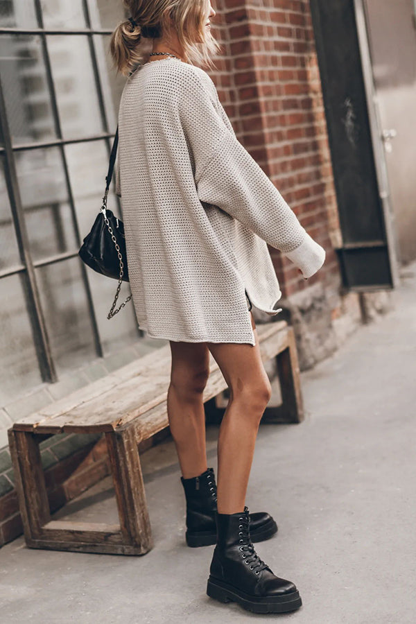 Cole Street Style Oversized Knit Sweater