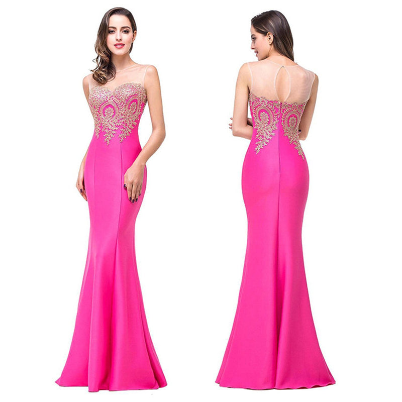 Slim Fit Maxi Mermaid Evening Dress