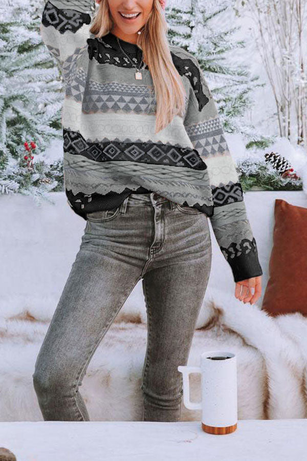 Snowdrift Pullover Knit Sweater