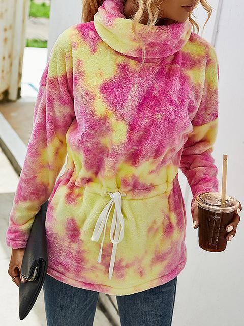 Sweats à Capuche en Molleton Tie-dye