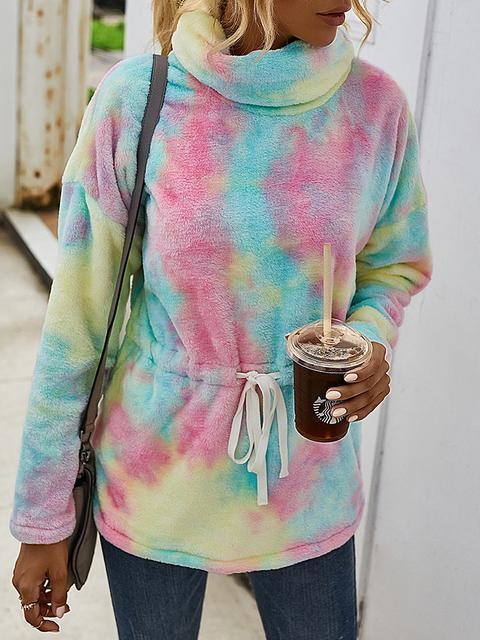 Sweats à Capuche en Molleton Tie-dye