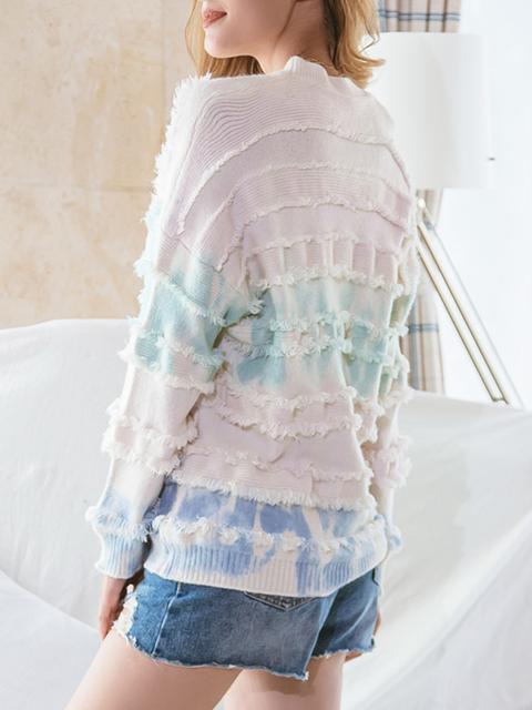 Pull Imprimé Fringe Cozy Tie-dye