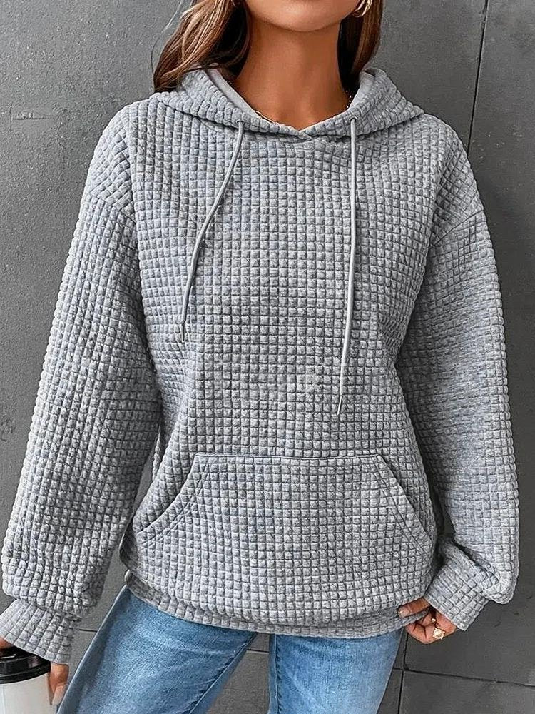 Women's Hoodies Casual Loose Solid Pullover Hoody