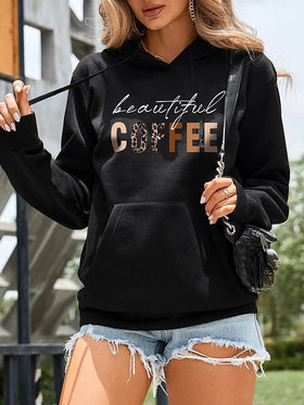 Women¡¯s Tops Hooded Long Sleeve Printed Sweatshirt Hoodie